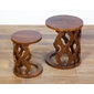 asri Carved Side Table-Setの写真