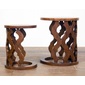 asri Carved Side Table-Setの写真