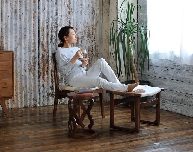 asri(アスリー) Carved Side Table-Setの写真
