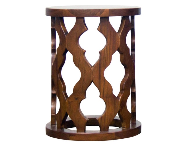 asri(アスリー) Carved Side Table-Bの写真