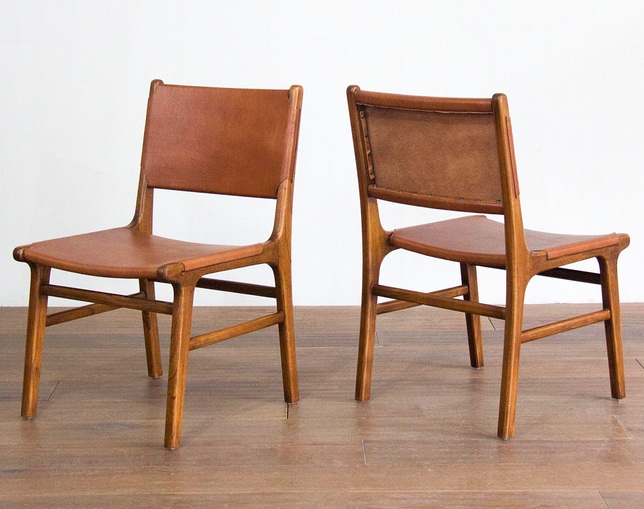 asri(アスリー) Plain Leather Chairの写真