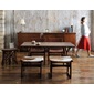 asri Fur Stool-Cow hideの写真