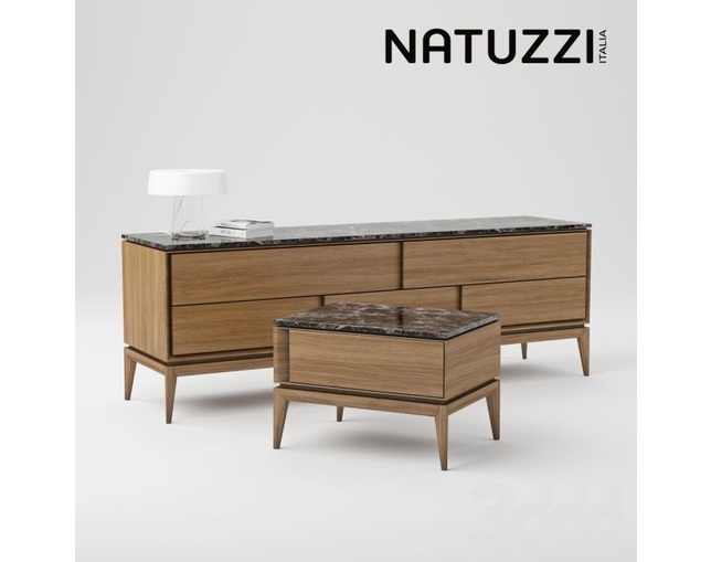 Natuzzi Italia(ナツッジイタリア) MUNARI　2段チェストの写真