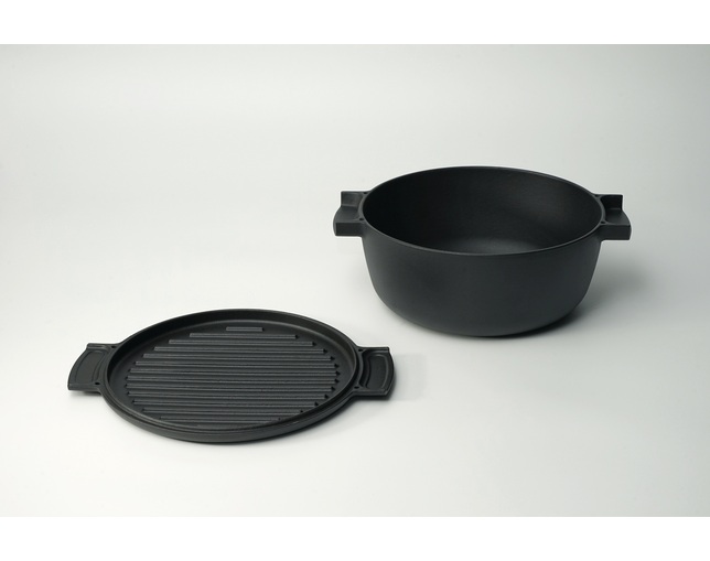 ovject(オブジェクト) ovject 鋳物ほうろう両手鍋深型[23cm]の写真