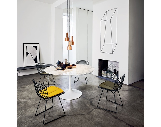 ノル(Knoll) Bertoia Collection Side Chair with seat padの写真