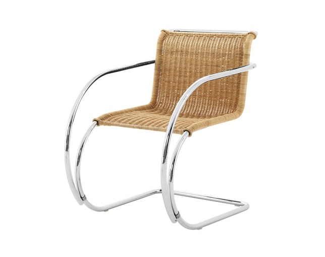 ノル(Knoll) Mies van der Rohe Collection MR chair with Arms - Rattanの写真