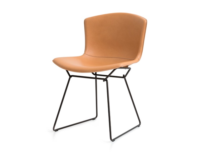 ノル(Knoll) Bertoia Collection Side Chair in cowhideの写真