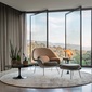 Knoll Saarinen Collection Womb Chair and Ottomanの写真