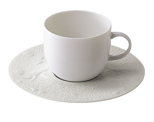 Rosenthal 魔笛 ホワイト コーヒーカップ＆ソーサーの写真