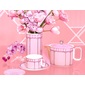 Rosenthal シグナム・ピンク ティーカップ＆ソーサーの写真
