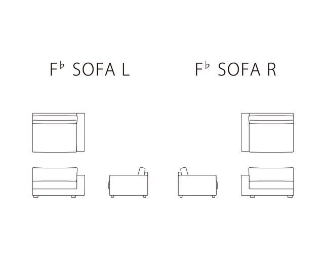 Crossover F♭ SOFA R W90の写真