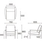 EDDA 1P Sofa　LS30301A-EL0の写真