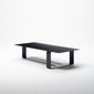 COMPLEX UNIVERSAL FURNITURE SUPPLY Black Rectangle Low Tableの写真