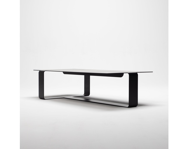 COMPLEX UNIVERSAL FURNITURE SUPPLY Black Rectangle Low Tableの写真