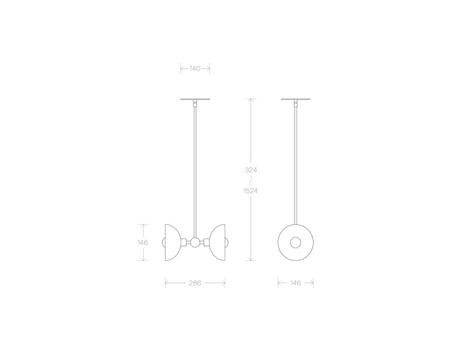 APPARATUS Trapeze 2 Pendant / Porcelain or Two Toneの写真