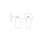 APPARATUS Cylinder Sconce / Tarnished Silverの写真