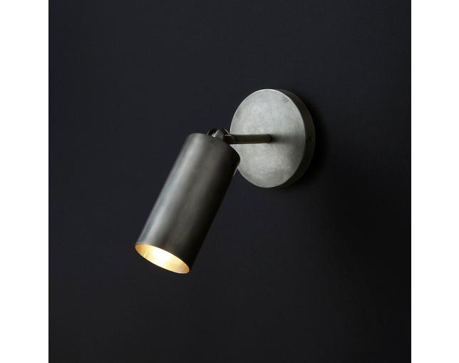 APPARATUS Cylinder Sconce / Tarnished Silverの写真