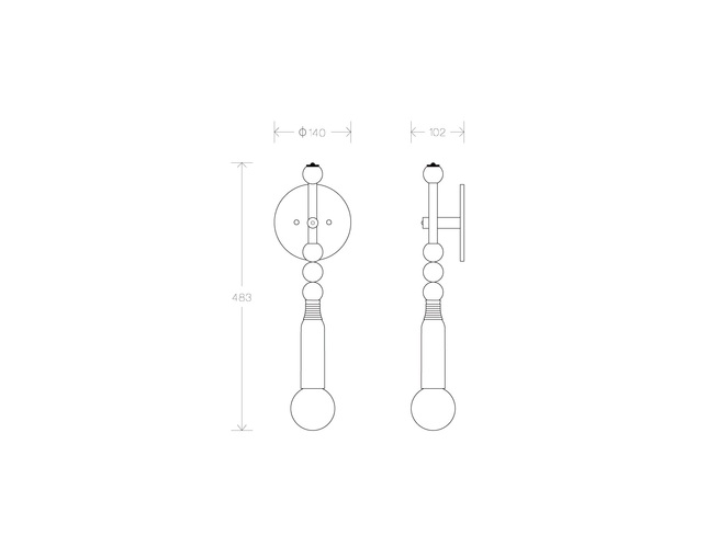 APPARATUS Talisman 1 Sconceの写真
