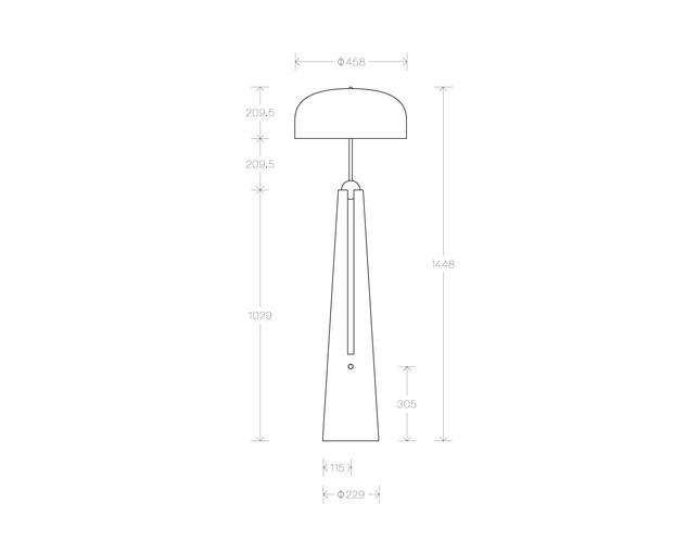 APPARATUS Metronome Floor Lampの写真