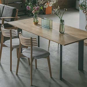 ダイニングテーブル IDEE MALUH DINING TABLE 1300 ANTON brown ☆MALUH DINING TABLE 1300 ANTON brown｜ダイニングテーブル