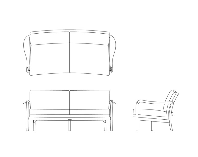 ELEGANCE NORDIC LIGHT SOFA 2Sの写真