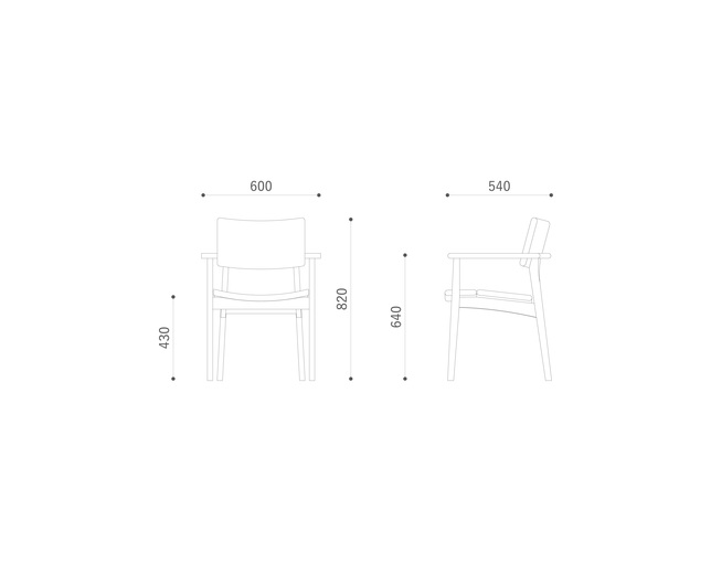 平田椅子製作所 TOPO Arm Chairの写真