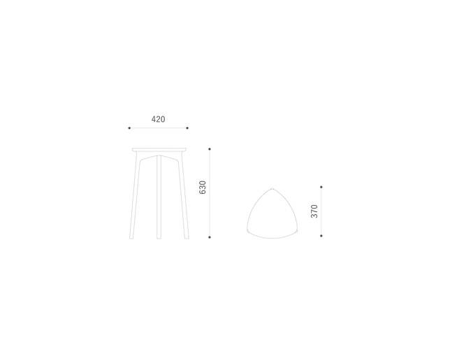 平田椅子製作所 BIO Side Tableのメイン写真