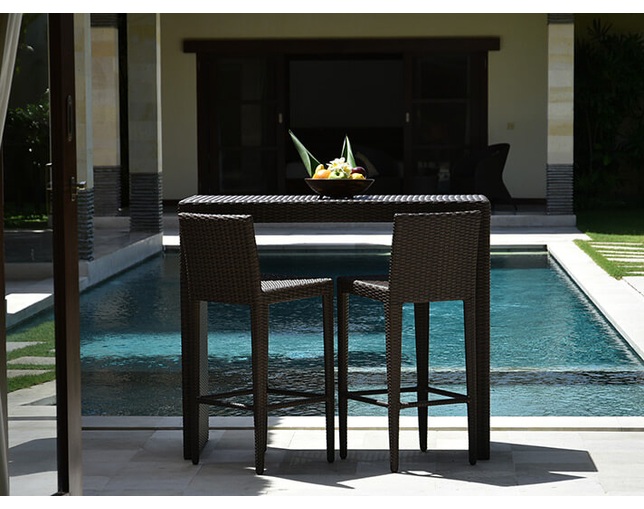 TUBAN Synthetic Rattan Counter Tableの写真