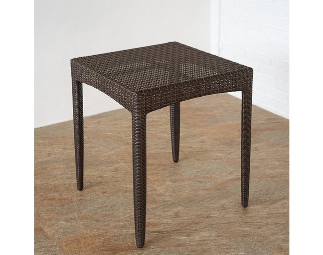 TUBAN Synthetic Rattan Terrace Tableの写真