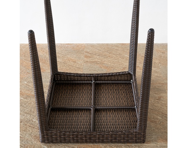 TUBAN Synthetic Rattan Terrace Tableの写真