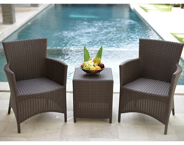 TUBAN 【受注生産商品】Synthetic Rattan Side Tableの写真