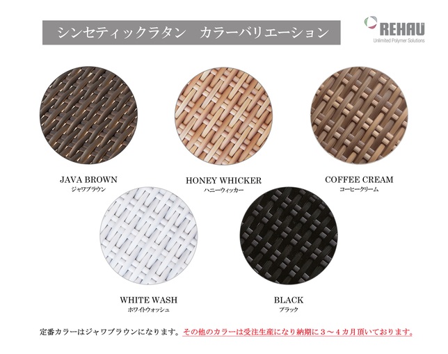 TUBAN Synthetic Rattan Round Side Tableの写真