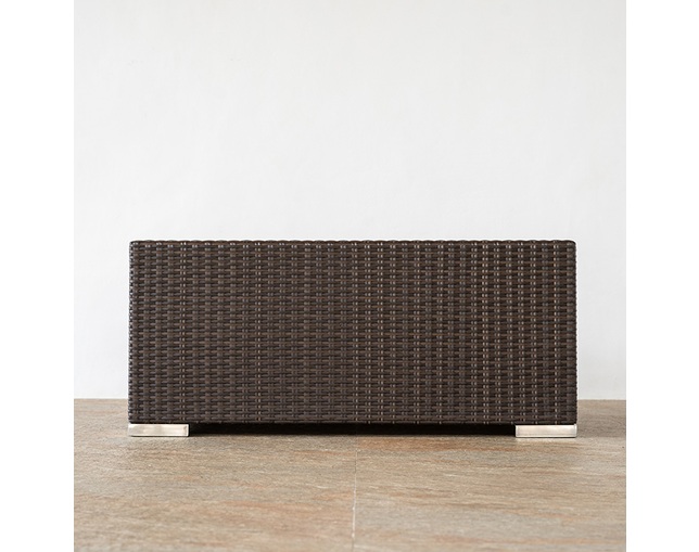 TUBAN Synthetic Rattan Terrace Low Tableの写真