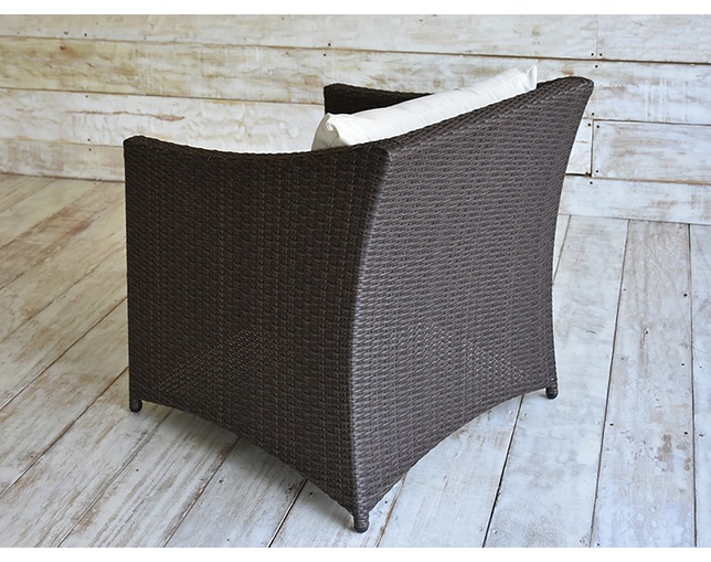 TUBAN Synthetic Rattan Curved Sofa 1Pの写真