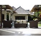 TUBAN Synthetic Rattan Curved Sofa 2Pの写真