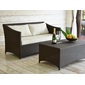 TUBAN Synthetic Rattan Curved Sofa 2Pの写真