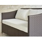TUBAN Synthetic Rattan Curved Sofa 2Pの写真