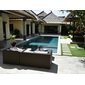 TUBAN Synthetic Rattan Daybed Sofa-Rの写真