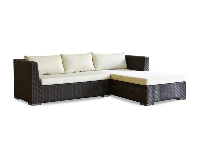 TUBAN Synthetic Rattan Daybed Sofa-Rの写真