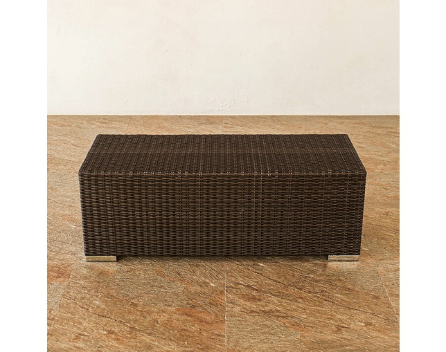 TUBAN Synthetic Rattan Bench Chairの写真
