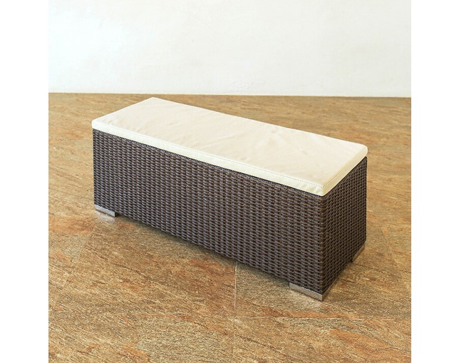 TUBAN Synthetic Rattan Bench Chairの写真