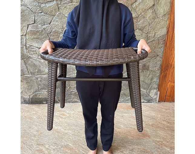 TUBAN Synthetic Rattan Stoolの写真