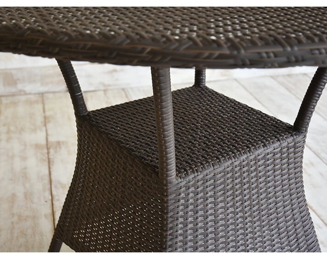 TUBAN Synthetic Rattan Round Tableの写真