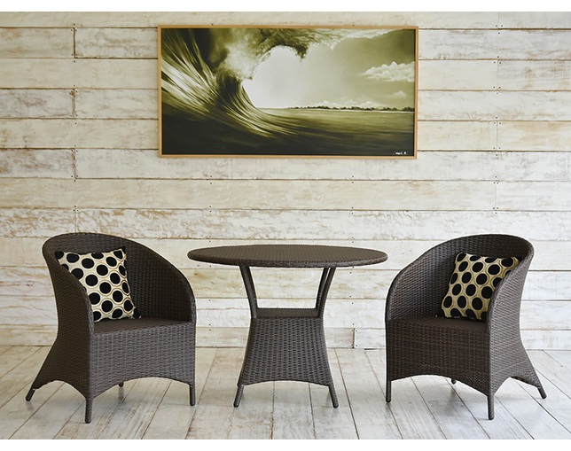 TUBAN Synthetic Rattan Round Tableの写真