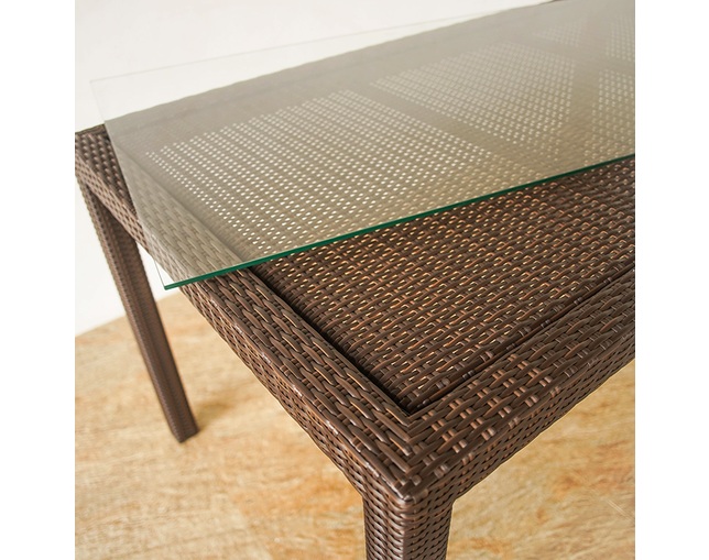 TUBAN 【受注生産品】Synthetic Rattan Dining Tableの写真