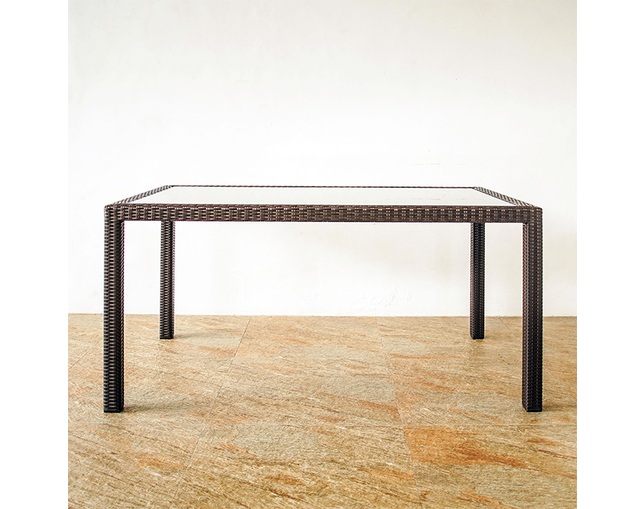 TUBAN 【受注生産品】Synthetic Rattan Dining Tableの写真