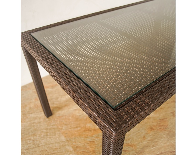 TUBAN 【受注生産品】Synthetic Rattan Dining Tableの写真