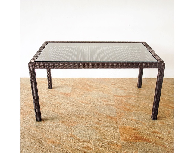 TUBAN 【受注生産品】Synthetic Rattan Dining Tableの写真