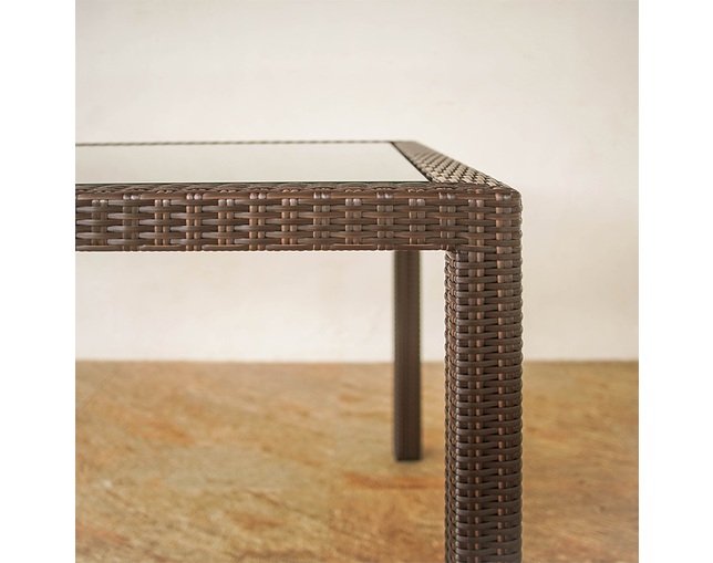 TUBAN 【受注生産品】Synthetic Rattan Dining Tableの写真