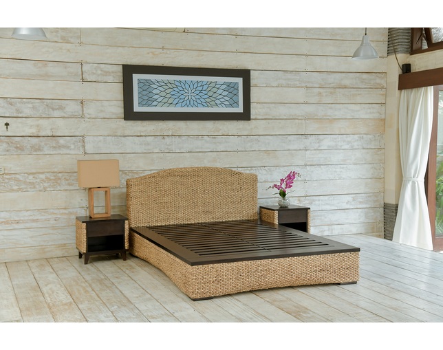 MITRA Water Hyacinth Resort Style Bed【LHBD-02】の写真
